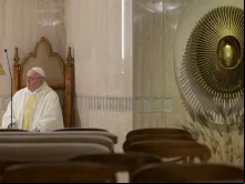 Papa Francisco durante a Missa celebrada na Casa Santa Marta.