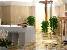 Papa Francisco na Missa celebrada em Santa Marta.