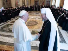 Papa durante a audiência.