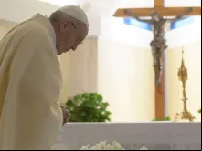 Papa Francisco na Missa na Casa Santa Marta.
