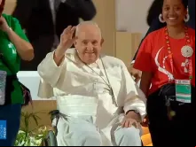 Papa Francisco na vigília com os jovens da JMJ Lisboa 2023