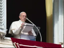 Papa Francisco na oração do Ângelus.
