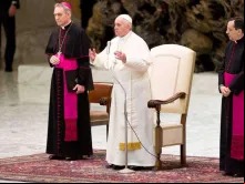 Papa durante a Audiência Geral.