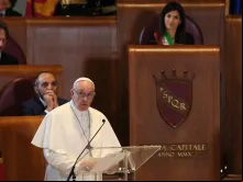 Papa Francisco na Prefeitura de Roma.
