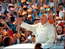 PapaCorea_CreditoEl Papa Francisco com fiéis coreanos 