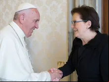 Papa Francisco e Primeira-Ministra da Polônia, Ewa Kopacz 