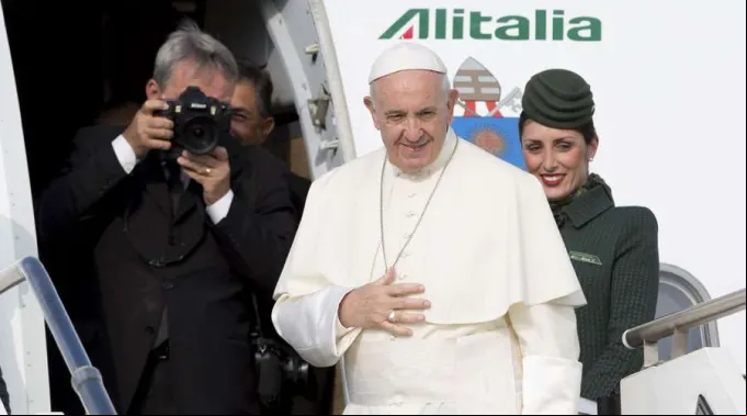 PapaFrancisco-DanielIbanez-ACIPrensa-avion-03012018.jpg ?? 