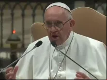 Papa Francisco na Basílica de São João de Latrão, em Roma.