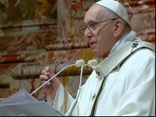 Papa Francisco durante a Missa da Solenidade do Natal do Senhor. Captura de vídeo (Vatican News)
