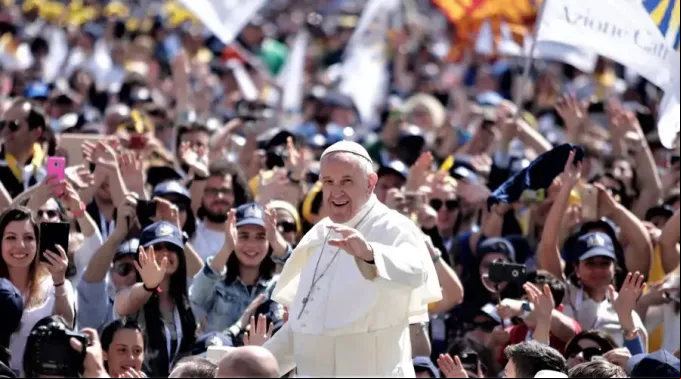 PapaFrancisco150AniversarioAccionCatolica_LuciaBallesterACIPrensa_30042017.jpg ?? 