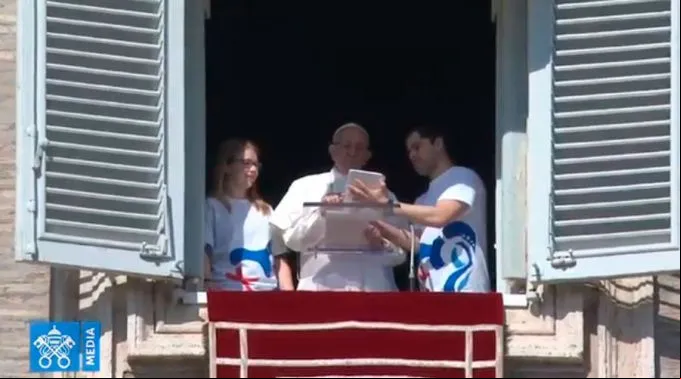 PapaFranciscoAngelusJMJ_CapturaYoutube_11022018.jpg ?? 