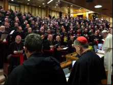 Papa Francisco durante a abertura do Encontro.