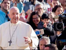 Papa Francisco na Audiência Geral.