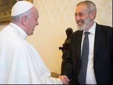 Papa Francisco com Rabino Riccardo Di Segni.