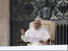 Papa Francisco durante a Audiência.