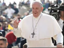 Papa Francisco na Audiência Geral.
