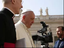 Papa Francisco na Praça de São Pedro.