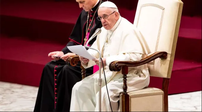 PapaFranciscoAulaPabloVIAG_DanielIbanezACI_12122018.jpg ?? 