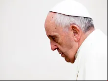 Papa Francisco em sua chegada à Praça de São Pedro.