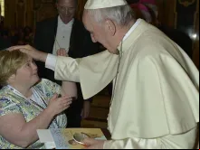 Encontro de Bridget Brown com o Papa Francisco
