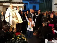 Papa Francisco na Nunciatura Apostólica da Colômbia