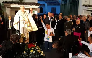 Papa Francisco na Nunciatura Apostólica da Colômbia