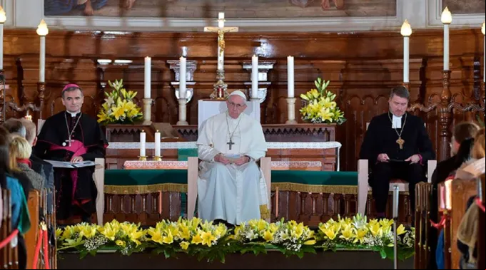 PapaFranciscoEncuentroEcumenicoEstonia_VaticanMedia_25092018.jpg ?? 