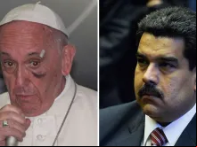 Papa Francisco e Nicolás Maduro.