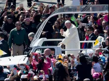 Papa Francisco durante sua visita ao México 