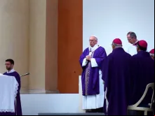 Papa durante a oração do Ângelus.