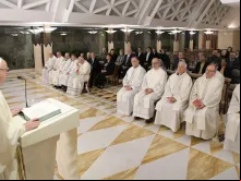 Papa durante sua homilia na Casa Santa Marta.