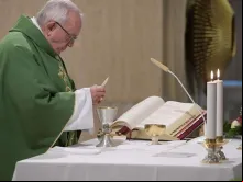 Papa Francisco durante a Missa.