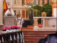 Papa Francisco na Missa com os sacerdotes e consagrados