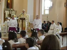Papa Francisco pronuncia sua homilia.