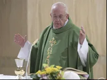 Papa Francisco celebra Missa na Casa de Santa Marta.