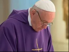 Papa Francisco durante a homilia na Casa Santa Marta.