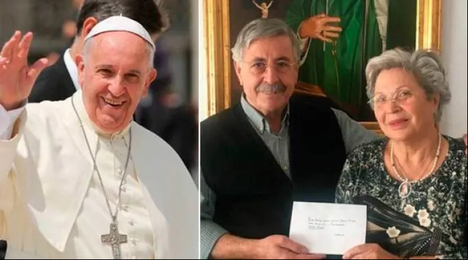 PapaFranciscoParejaFuenlabrada_DanielIbanezDiocesisGetafe_10022017.jpg ?? 