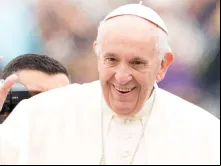 Papa Francisco na Praça de São Pedro.