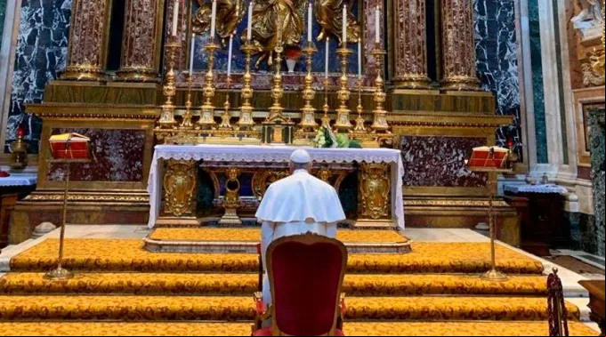PapaFranciscoSantaMariaMayorMarruecos_VaticanMedia_01042019.jpg ?? 