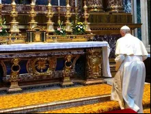 Papa na Basílica de Santa Maria Maior