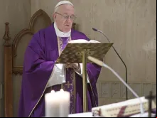 Papa Francisco durante a Missa.