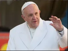 Papa Francisco durante a Audiência.