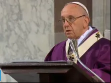 Papa Francisco durante a Missa de Quarta-feira de Cinzas –