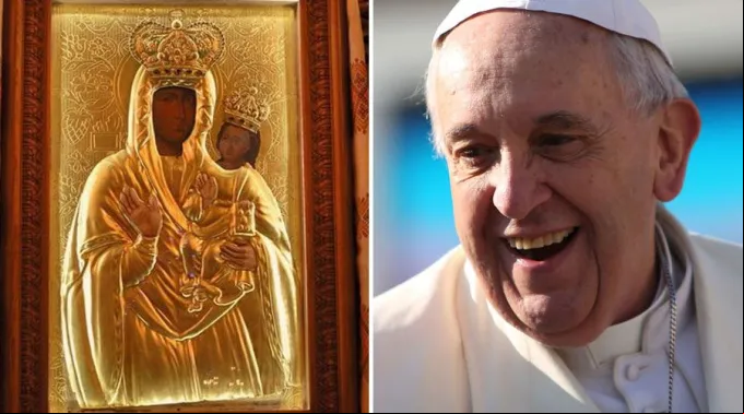 PapaFranciscoVirgenUcraniana_ACI_09112017.jpg ?? 