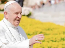 Papa Francisco na Audiência Geral.