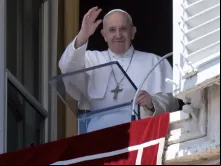 Papa Francisco durante o Ângelus.