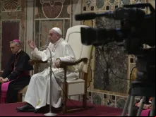 Papa Francisco com a plenária do Dicastério para a Comunicação.