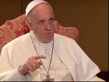 Papa Francisco durante o programa "Padre Nostro"