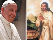 Papa Francisco e São Juan Diego.