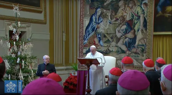 PapaFrancisco_FelicitacionesCuriaRomana_21122020_Captura.jpg ?? 